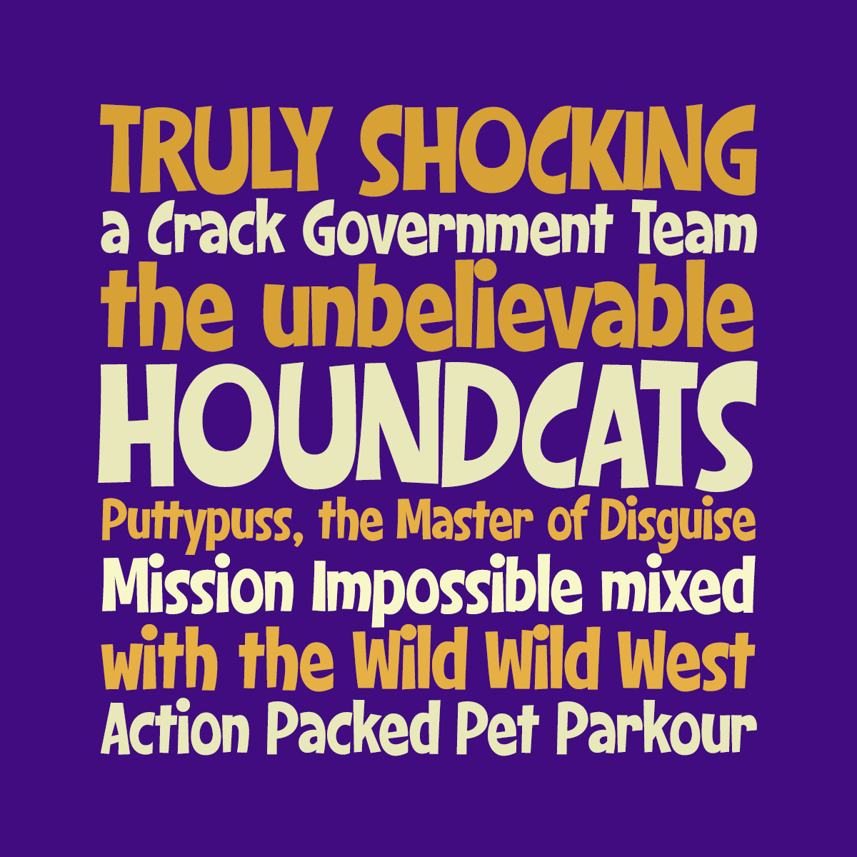 Houndcats font by Pink Broccoli